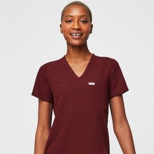 FIGS - Burgundy Scrub Set; Medium